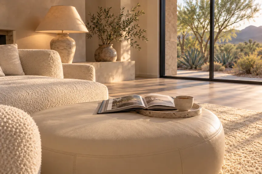 A tidy, pest-free living room in an Arizona home